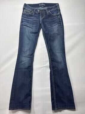 Silver Jeans Co. Women's Tuesday Slim Boot Blue Jeans - 27x33 (28x29.5) ALTERED